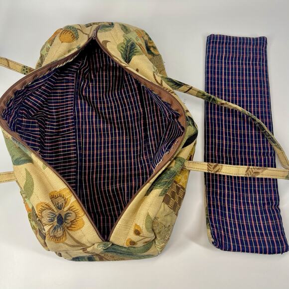 Handmade Patchwork Quilted Grannycore Cottagecore Baguette Purse Bag - Picture 6 of 6